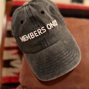 Gray Members Only Cap